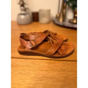 Chaco Style Leather Adjustable Buckle Strappy Sandals Women's Shoes